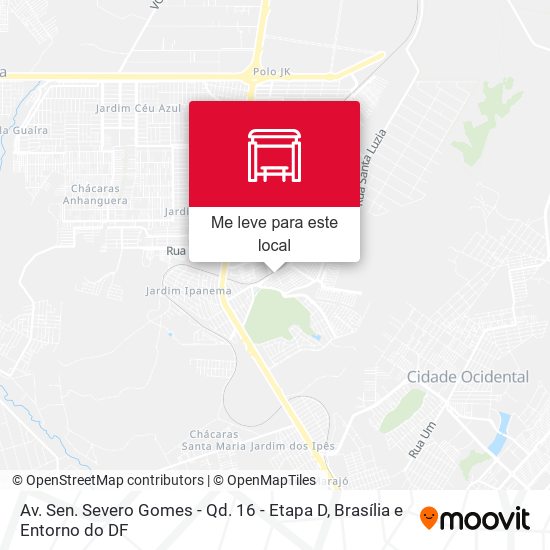 Av. Sen. Severo Gomes - Qd. 16 - Etapa D mapa