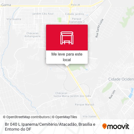Br 040 L Ipanema / Cemitério / Atacadão mapa