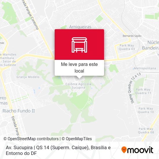 Av. Sucupira | QS 14 (Superm. Caíque) mapa