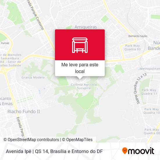 Avenida Ipê | QS 14 mapa