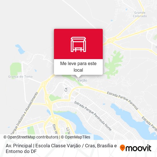 Av. Principal | Escola Classe Varjão / Cras mapa