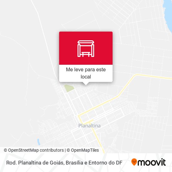 Rod. Planaltina de Goiás mapa