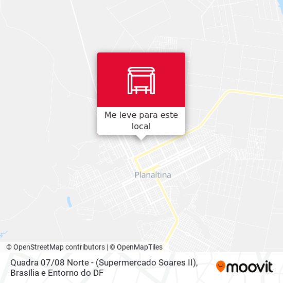 Quadra 07 / 08 Norte - (Supermercado Soares II) mapa