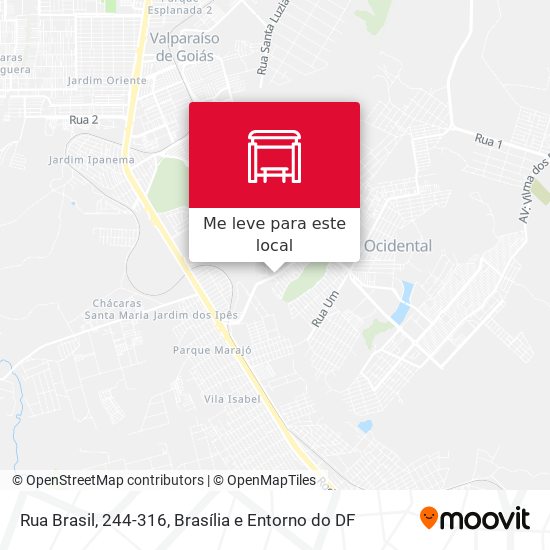 Rua Brasil, 244-316 mapa