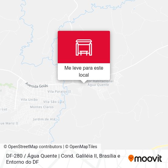 DF-280 / Água Quente | Cond. Galiléia II mapa