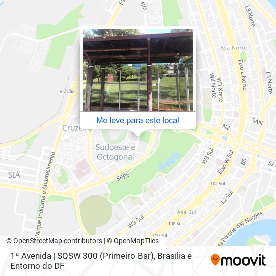 1ª Avenida | SQSW 300 (Primeiro Bar) mapa