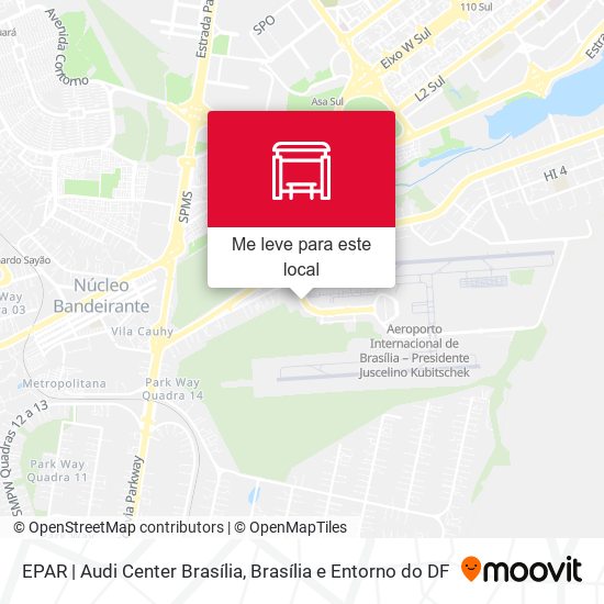 EPAR | Audi Center Brasília mapa