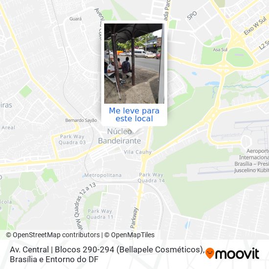 Av. Central | Blocos 290-294 (Bellapele Cosméticos) mapa