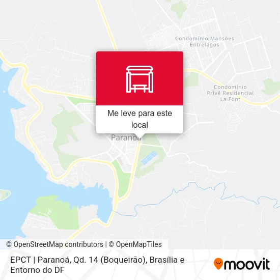 EPCT | Paranoá, Qd. 14 (Boqueirão) mapa