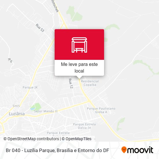 Br 040 - Luzília Parque mapa