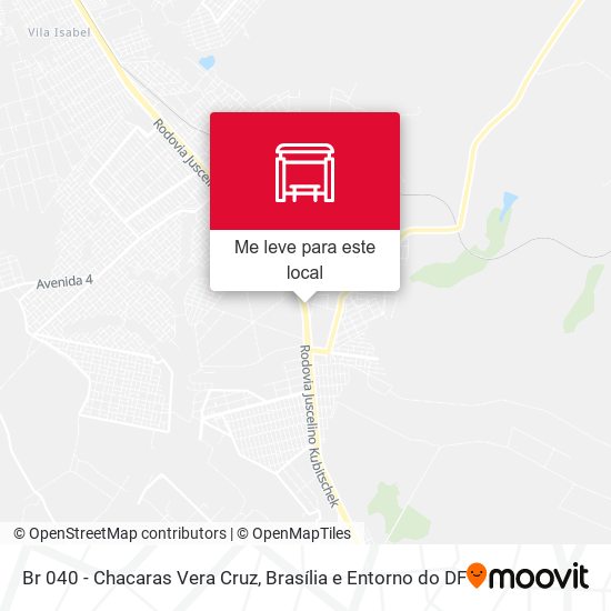 Br 040 - Chacaras Vera Cruz mapa