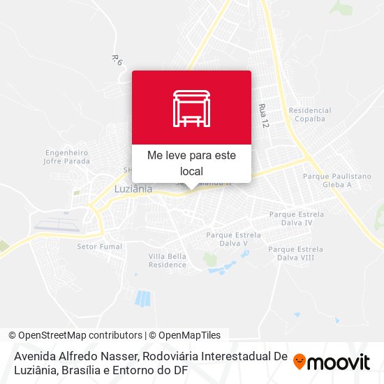 Avenida Alfredo Nasser, Rodoviária Interestadual De Luziânia mapa