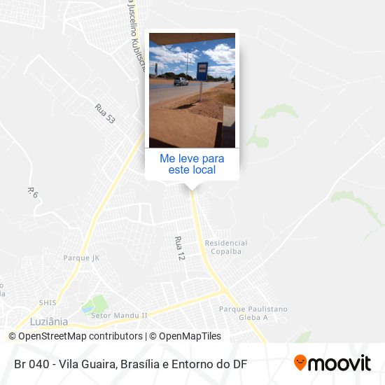 Br 040 - Vila Guaira mapa