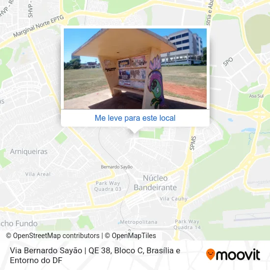 Via Bernardo Sayão | QE 38, Bloco C mapa