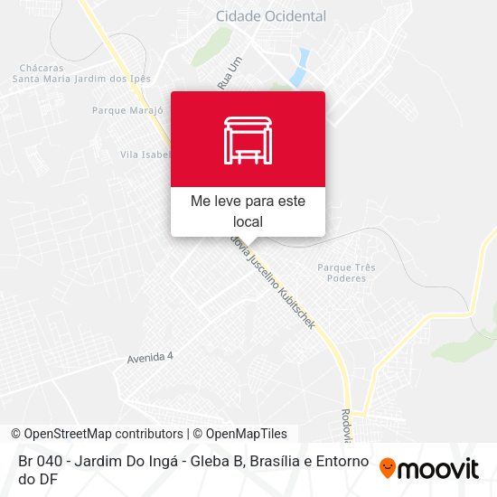 Br 040 - Jardim Do Ingá - Gleba B mapa