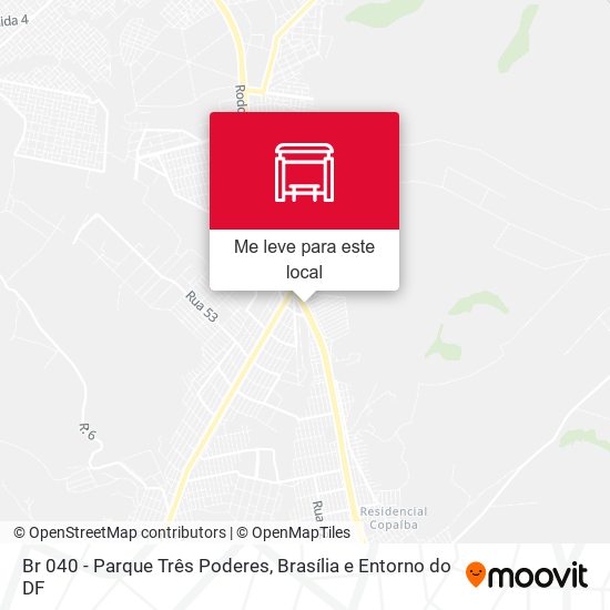 Br 040 - Parque Três Poderes mapa