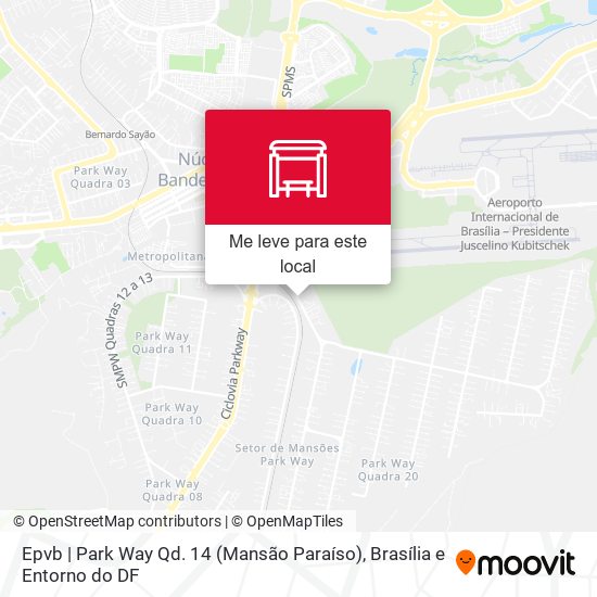 Epvb | Park Way Qd. 14 (Mansão Paraíso) mapa