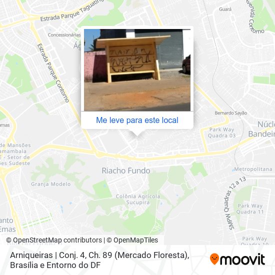 Arniqueiras | Conj. 4, Ch. 89 (Mercado Floresta) mapa