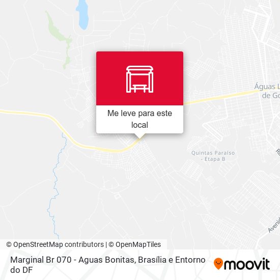 Marginal Br 070 - Aguas Bonitas mapa
