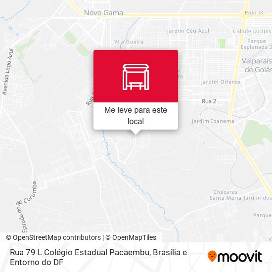 Rua 79 L Colégio Estadual Pacaembu mapa