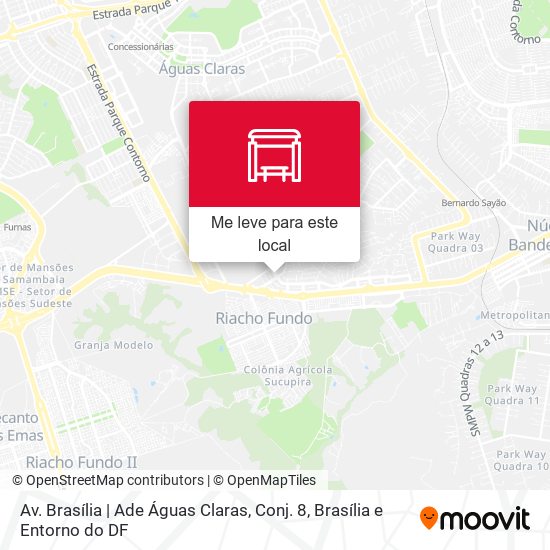 Av. Brasília | Ade Águas Claras, Conj. 8 mapa