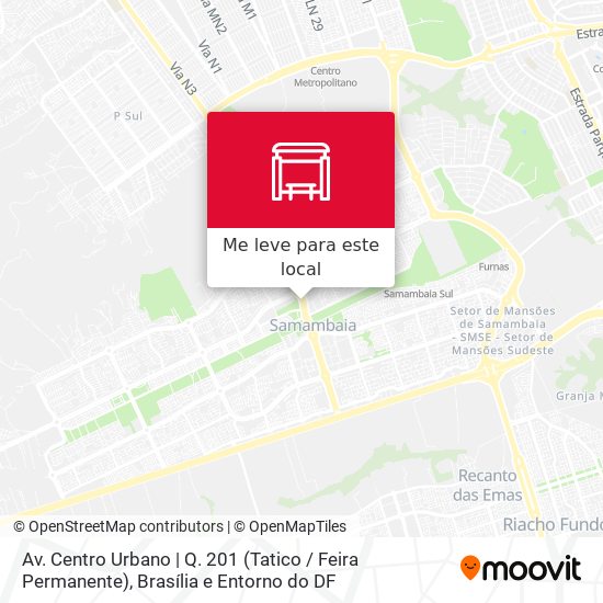 Av. Centro Urbano | Q. 201 (Tatico / Feira Permanente) mapa