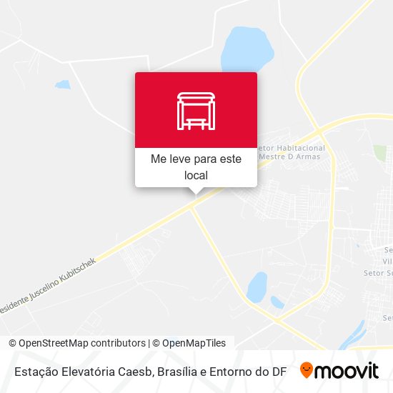 Estação Elevatória Caesb mapa