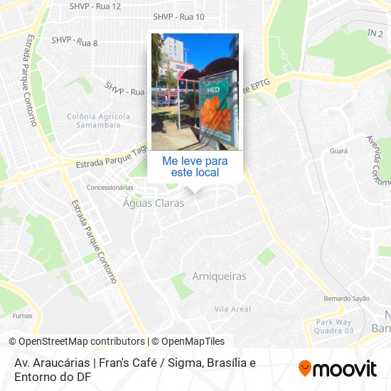 Av. Araucárias | Fran's Café / Sigma mapa