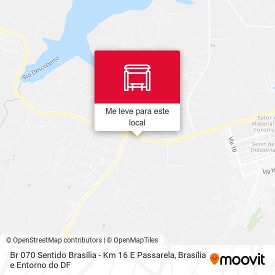 Br 070 Sentido Brasília - Km 16 E Passarela mapa