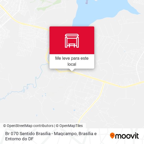 Br 070 Sentido Brasília - Maqcampo mapa