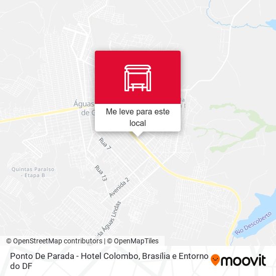 Ponto De Parada - Hotel Colombo mapa