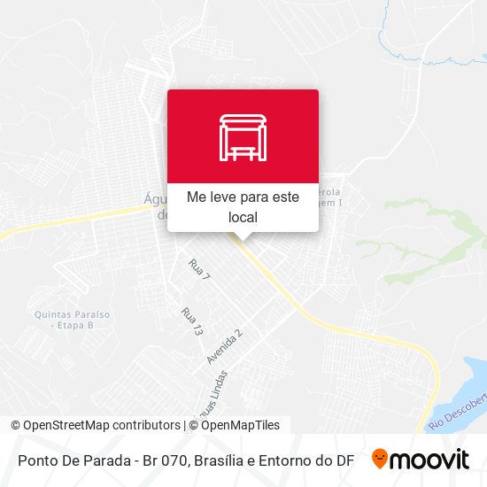 Ponto De Parada - Br 070 mapa