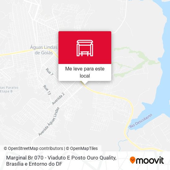 Marginal Br 070 - Viaduto E Posto Ouro Quality mapa