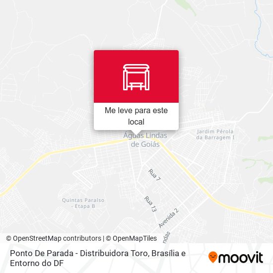 Ponto De Parada - Distribuidora Toro mapa