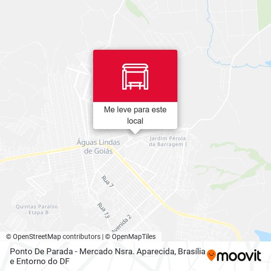 Ponto De Parada - Mercado Nsra. Aparecida mapa