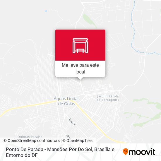 Ponto De Parada - Mansões Por Do Sol mapa