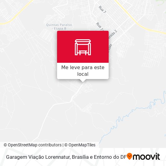 Garagem Viação Lorennatur mapa