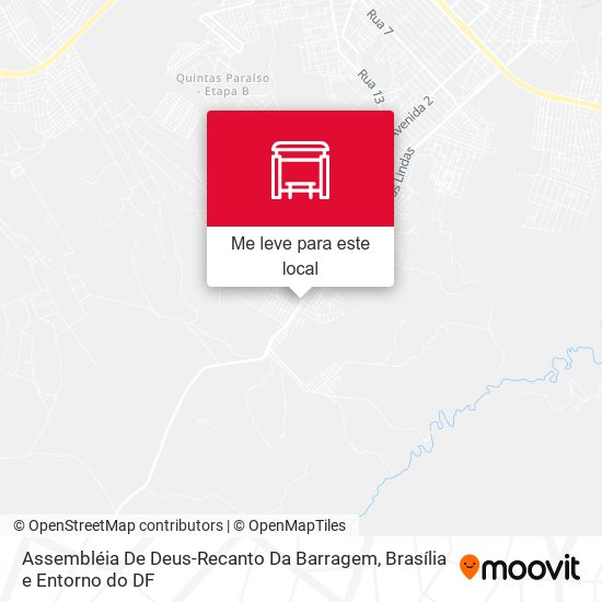 Assembléia De Deus-Recanto Da Barragem mapa