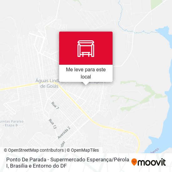 Ponto De Parada - Supermercado Esperança / Pérola I mapa
