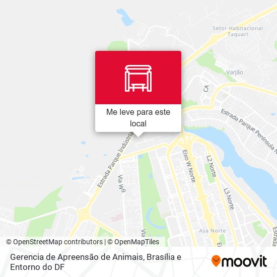 Gerencia de Apreensão de Animais mapa