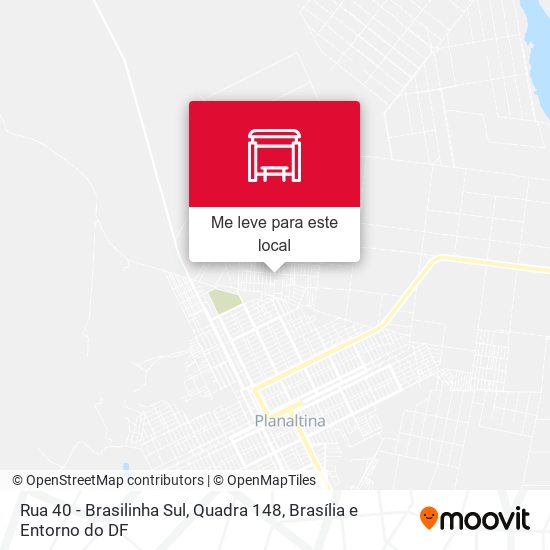 Rua 40 - Brasilinha Sul, Quadra 148 mapa