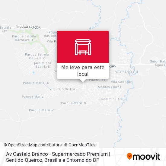 Av Castelo Branco - Supermercado Premium | Sentido Queiroz mapa