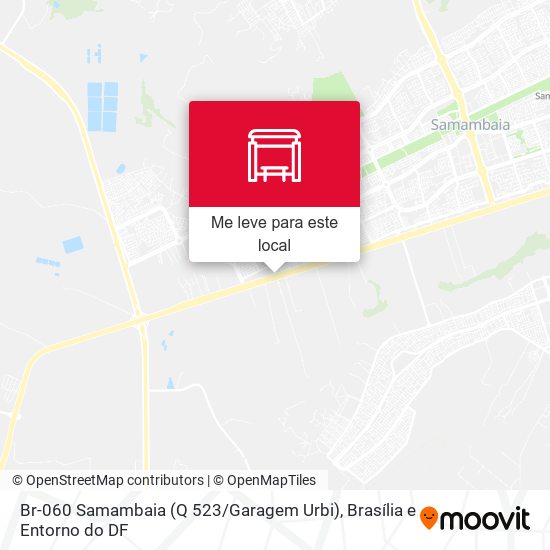 Br-060 Samambaia (Q 523 / Garagem Urbi) mapa