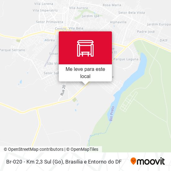 Br-020 - Km 2,3 Sul (Go) mapa