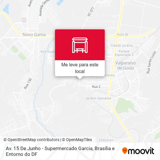 Av. 15 De Junho - Supermercado Garcia mapa