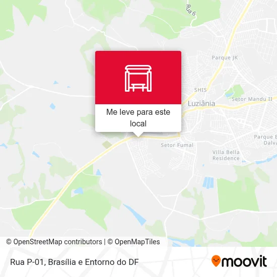 Rua P-01 mapa