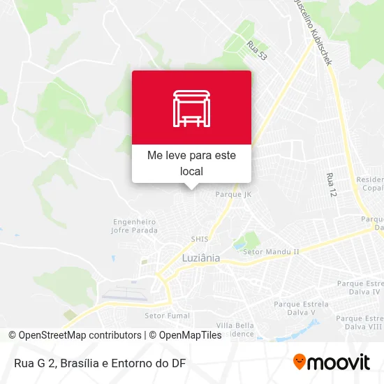 Rua G 2 mapa