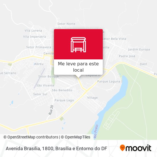Avenida Brasília, 1800 mapa