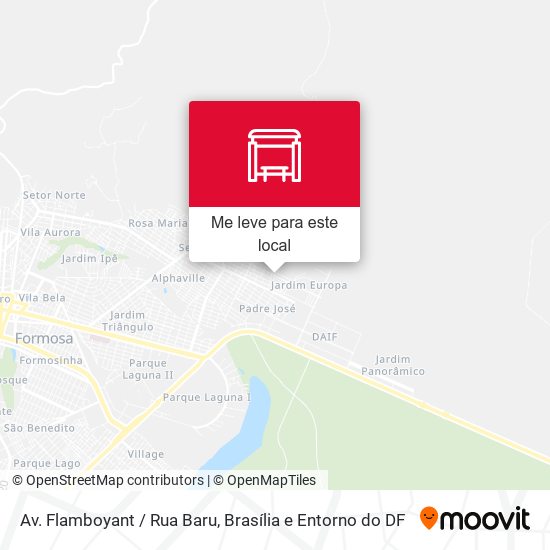 Av. Flamboyant / Rua Baru mapa