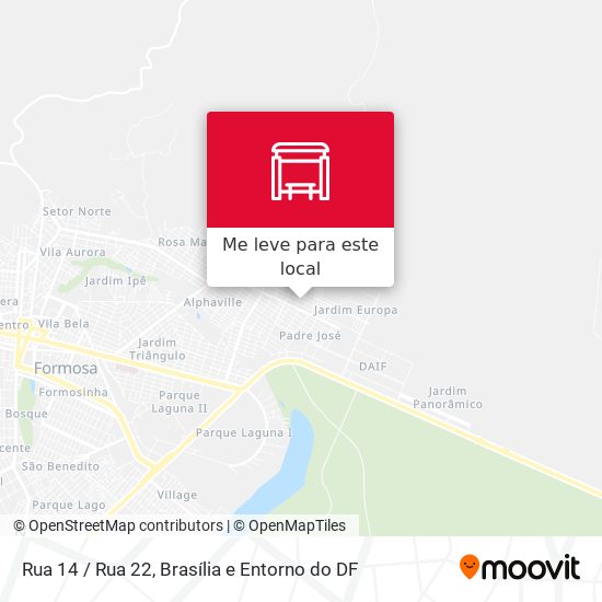 Rua 14 / Rua 22 mapa